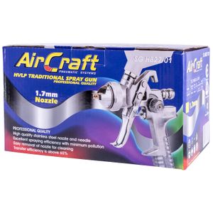 Spray Gun Hvlp 1.7mm Nozzle 600cc Plastic Cup